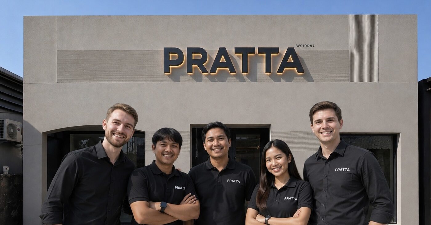 The Pratta team at the showroom